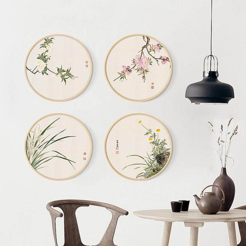 花卉十开新中式餐厅装饰画工笔花卉国画客厅卧室日式风民宿挂画,畜牧/养殖物资,畜牧/养殖器械,淘宝优惠券,粉丝福利购,淘宝优惠卷