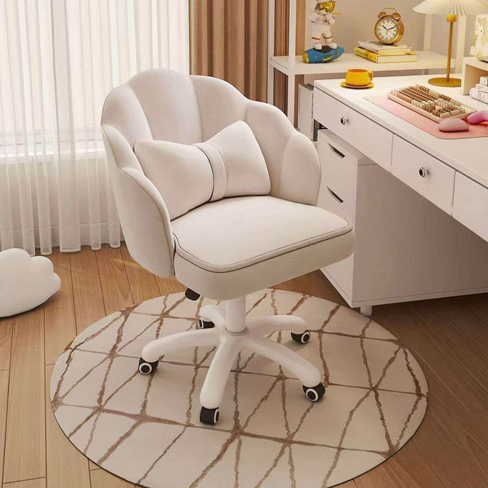 电脑椅家用舒适办公椅学习久坐舒服学生书桌转椅女生卧室化妆椅子