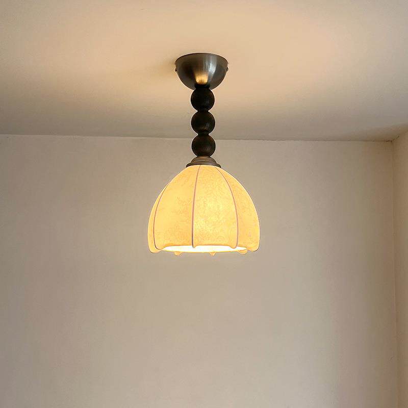 布艺花纹南洋风中古复古走廊过道灯美式法式奶油玄关阳台衣帽楼梯