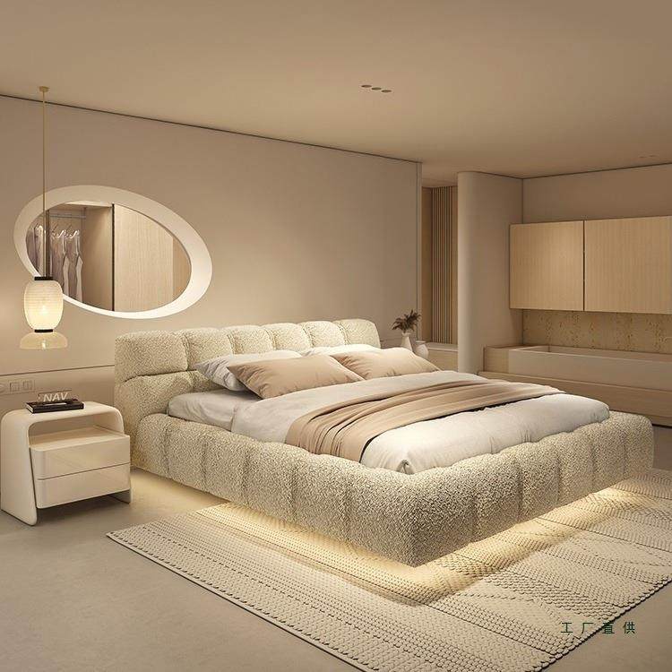 奶油风悬浮床现代简约云朵泡芙床新款主卧科技布大床北欧双人布床,畜牧/养殖物资,畜牧/养殖器械,淘宝优惠券,粉丝福利购,淘宝优惠卷