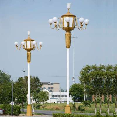 中华灯玉兰灯5米6米8米9火九头庭院灯景观灯高杆华灯多头路灯夜景