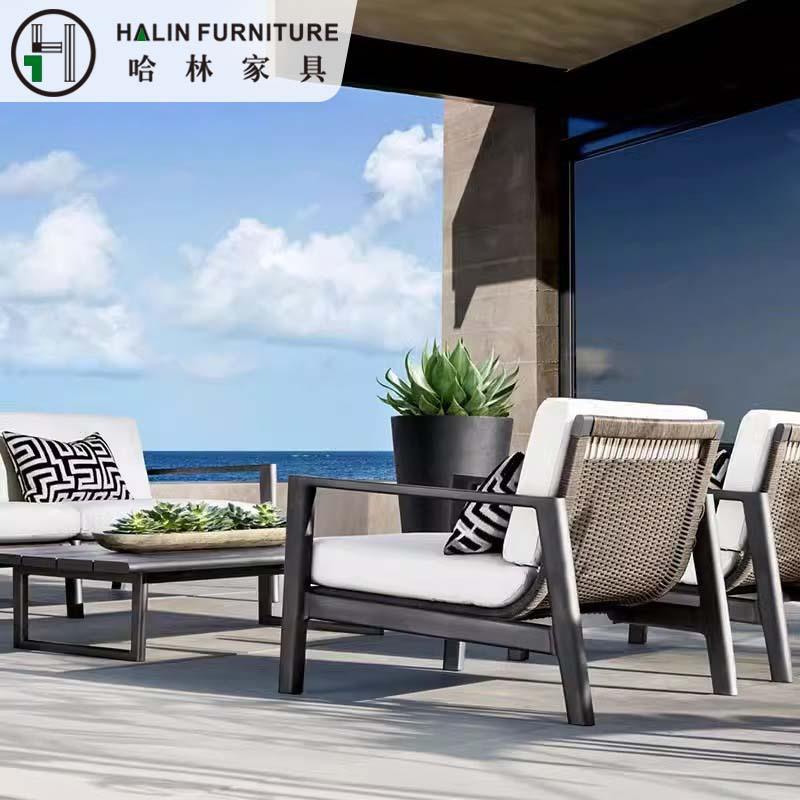 户外沙发庭院藤编花园露台防晒防水藤艺藤条休闲室外藤椅沙发组合