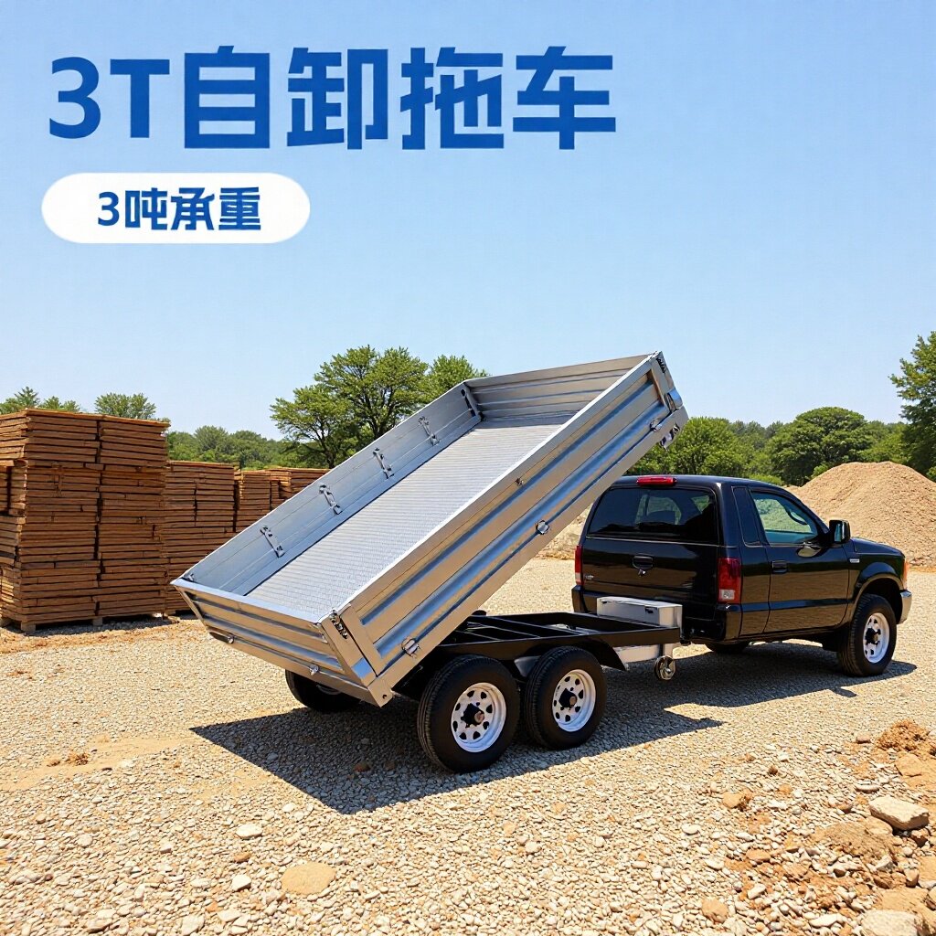 明源3T农用油压自卸拖车