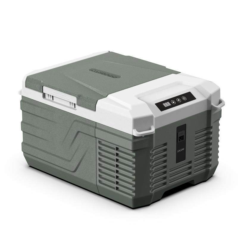 冰虎车载冰箱压缩机制冷12V24V双开门双温双控车家两用小冰箱