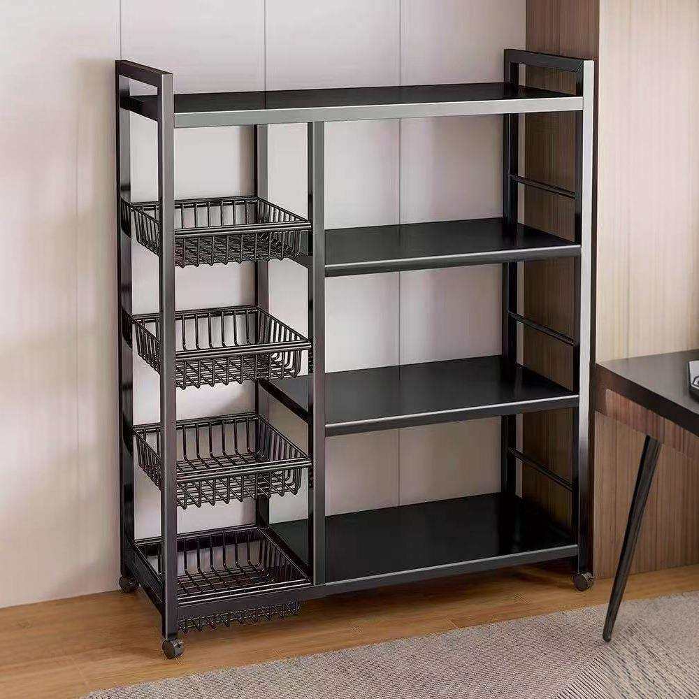 新款厨房落地置物架菜篮子多层储物蔬菜水果收纳架多功能家用收纳