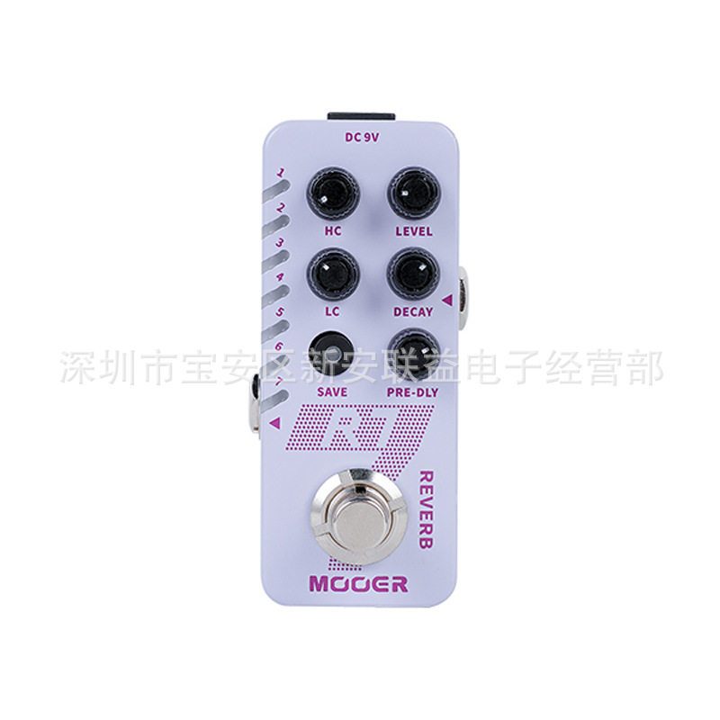 MOOER M705数字混响效果器 R7 Reverb Pedal 内置七种混响音色