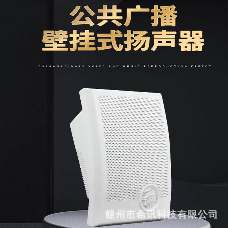 公共广播校园广播背景音乐系统10W壁挂扬声器教室壁挂音箱HSE-115