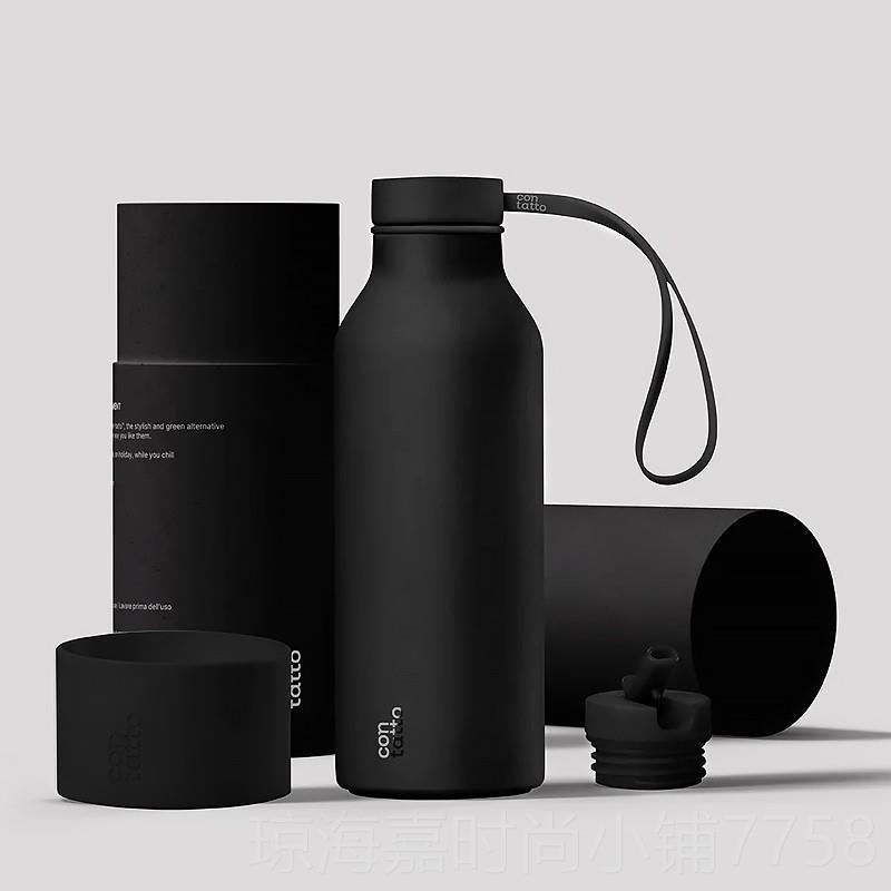 正品contatto吉姆男蓝杰车载运动不锈钢保温杯保冷户外男生值颜士