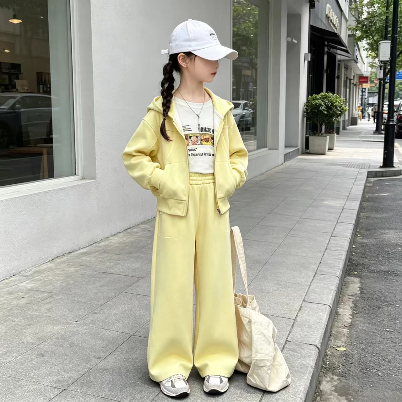 女童洋气春秋套装休闲运动两件套