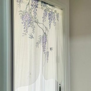 饰门帘防蚊家用纱帘四季 隔断帘隐私遮挡颜值高帘卧室装 通用免打孔