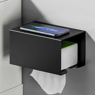 卫生间纸巾盒防水免打孔厕所壁挂式 卫生纸置物收纳抽纸厕纸卷纸架