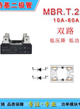 MBR低能耗双路肖特基二极管模块 1045.T.228 20A30A40A60A 45V60V