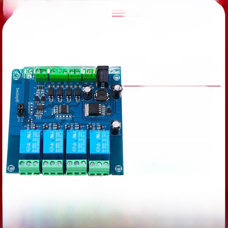 Modbus-RTU7-24V单路/多路继电器模块TTL防反接支持RS485/RS232