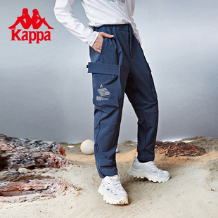 小脚锥形卫裤 kappa卡帕Mars火星裤 长裤 工装 男梭织运动裤