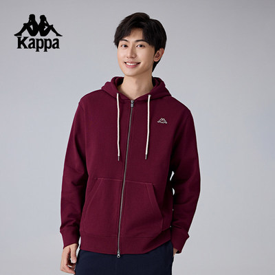 卡帕男款纯棉针织运动外套上衣