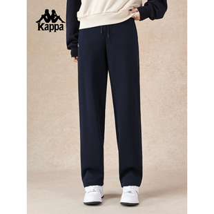冬季 长裤 加绒运动裤 休闲裤 子 女直筒裤 Kappa卡帕背靠背2025新款