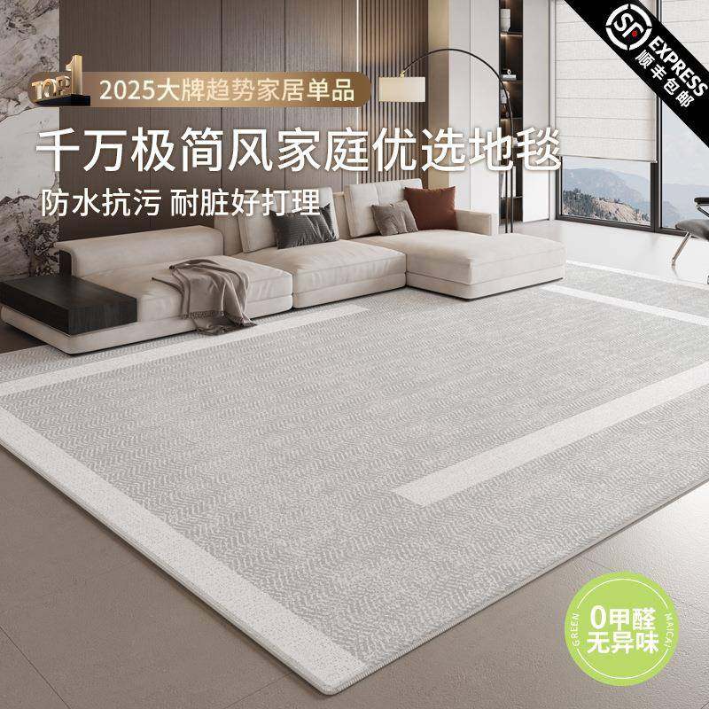 地毯客厅意式极简2025新款卧室免洗耐脏易打理高级沙发毯家用地垫