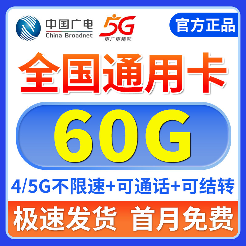 中国大流量卡5g上网卡无线限大流量卡大王卡手机卡电话卡全国通用图片