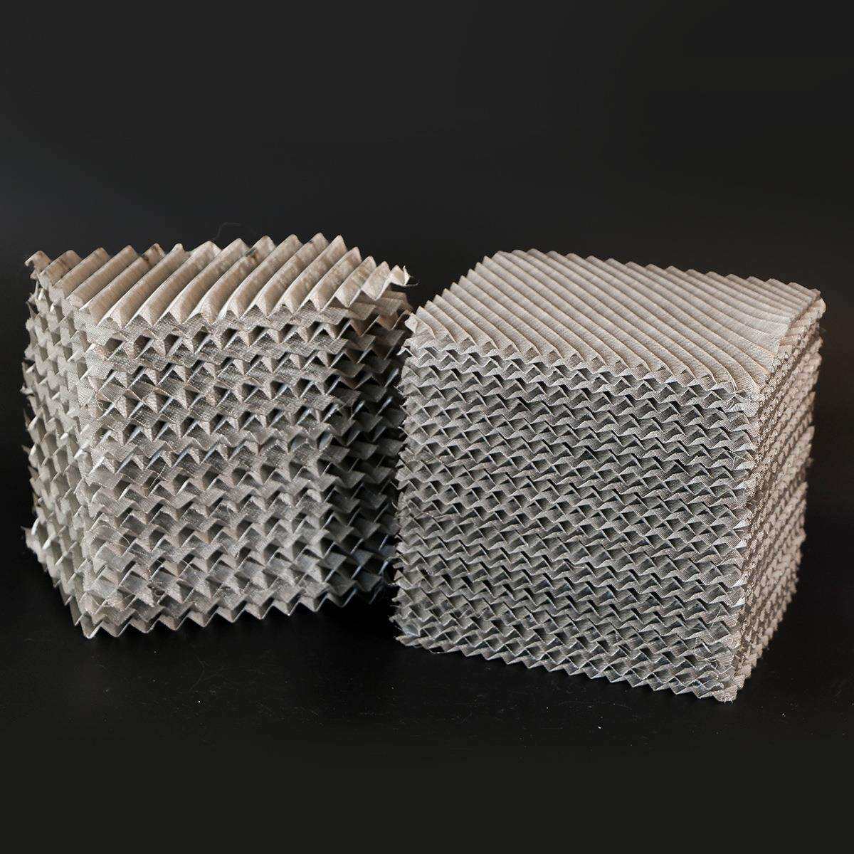 304金属丝网规整 BX500/CY1000丝网波纹填料 耐高温 规整填料