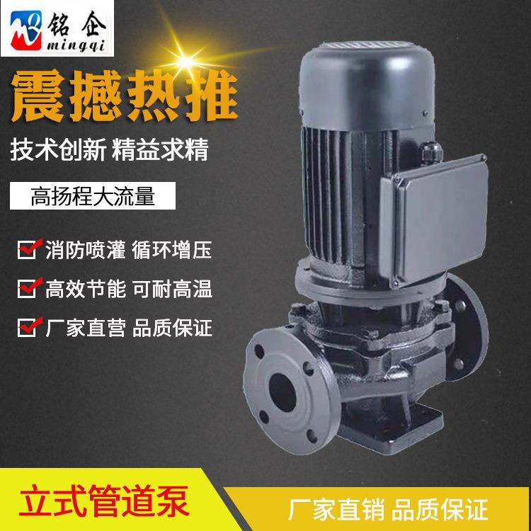 IRG热水泵 管道循环泵 IHG立式管道离心泵 ISG锅炉给水泵125口径