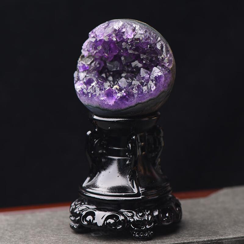 紫晶洞紫晶簇摆件紫水晶洞聚宝盆水晶簇饰品消磁净化风水摆