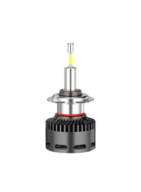 新款四面发光LED汽车大灯热管全铜一体式设计55W足功率H4汽车灯泡