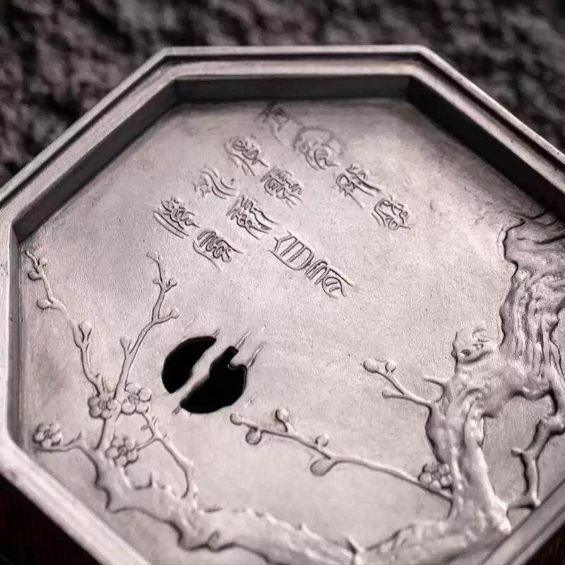 中式仿古手工湘妃竹茶盘储水壶承茶池养壶垫紫砂壶小茶船干泡台