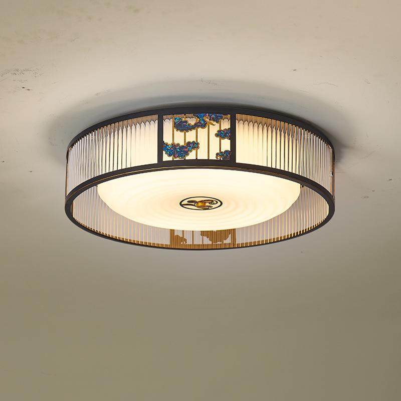 新中式吸顶灯全光谱护眼卧室灯现代中国风圆形主卧房间大气客厅灯,电子元器件市场,其它元器件,淘宝优惠券,粉丝福利购,淘宝优惠卷