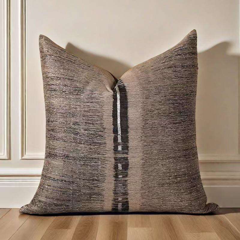 中古港风抱枕套样板间新中式蒂橙抱枕中式民宿床头靠垫套棉麻