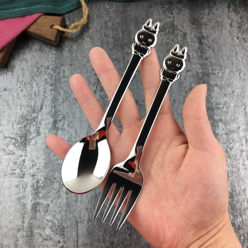 304不锈钢勺子卡通匙羹主餐勺儿童小学生家N用汤勺汤匙幼儿园餐叉,婴童用品,儿童勺,淘宝优惠券,粉丝福利购,淘宝优惠卷