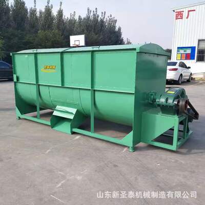 卧式饲草精料混合搅拌机 自吸粉碎混合搅拌机牛场设备 养殖混合机