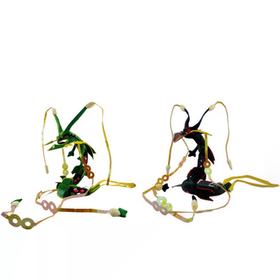 85cm百万mega闪光烈空座天空龙裂空坐绿龙黑龙带骨架带吊牌优质版