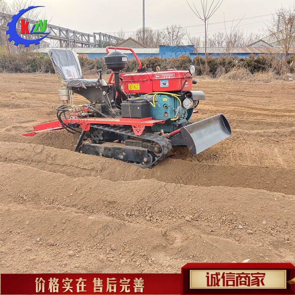 旱地款履带旋耕机 果园大棚山地拖拉机 自走式农用柴油施肥回填机