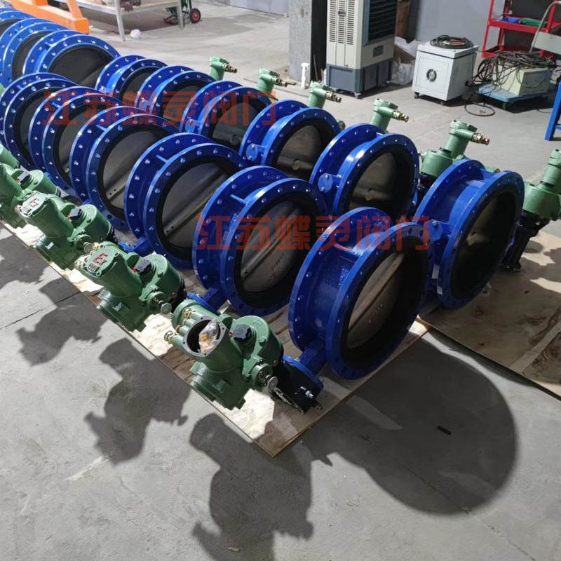 矿用一体式电动蝶阀 瓦斯隔爆型球墨铸铁阀门WSD941X-10Q-DN1000