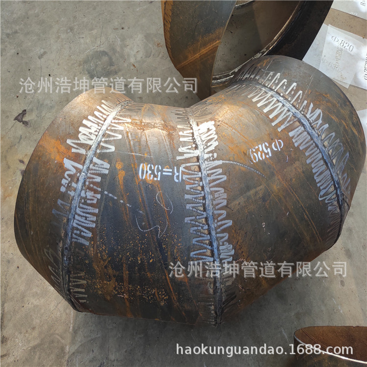电厂90度对焊钢制弯头大口径