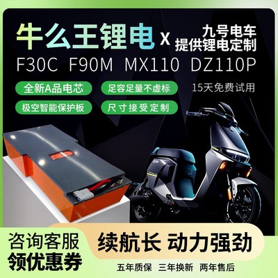 牛么王锂电池适用于九号电q动车热门车型FX/MX/DZ系无损直上锂电