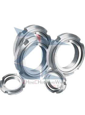 （品质保证）碳钢国标精密U型螺帽FUNT40自锁螺母开槽锁紧圆螺母