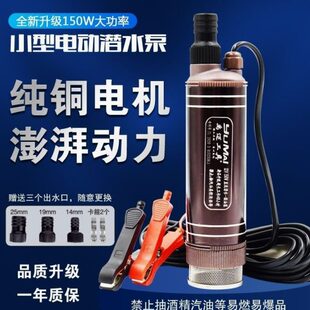 V220小型家用酒德国进口潜水泵泵12V抽电动抽水泵24V抽油泵大流量