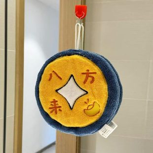 八超强吸水毛巾加厚厨房来财卫生间手帕臭擦手巾不发 家用方挂式
