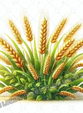 五谷丰登麦穗贴纸墙面客厅出租屋厨房瓷砖墙角小麦遮丑贴画防水贴