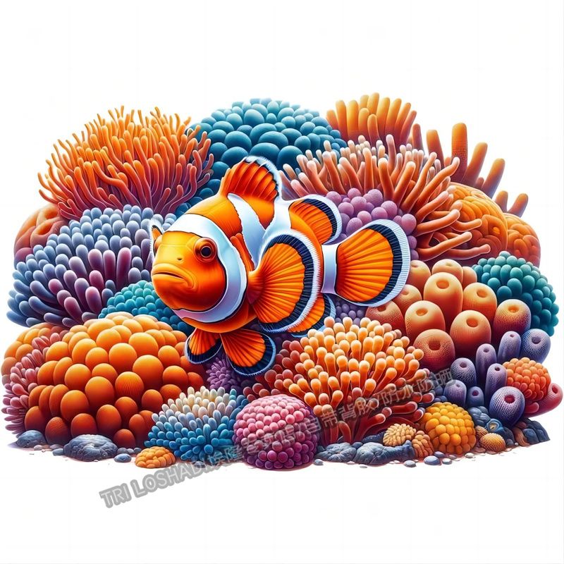 海底植物珊瑚自粘贴画墙面门窗儿童房装饰海洋鱼儿贴画卫生间马桶