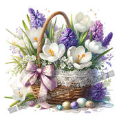 淡雅好看花篮贴纸厨房冰箱装 饰多彩贴画墙上遮丑衣柜防水贴纸自粘