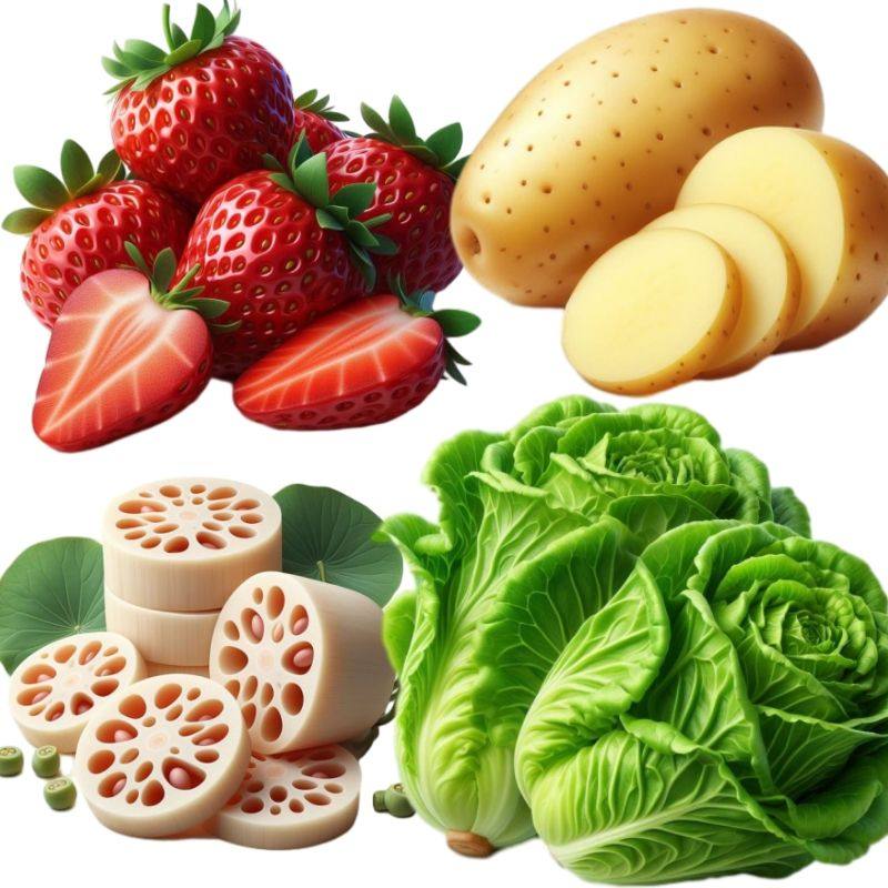 多彩水果贴纸绿色蔬菜厨房冰箱自粘贴画墙面遮丑草莓贴纸防水贴花