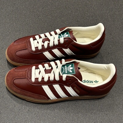 阿迪达斯/adidas originals SAMBA 棕色 舒适耐磨低帮板鞋 JR0892