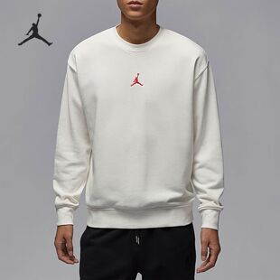Nike/耐克 男款白色Jordan时尚舒适柔软圆领长袖卫衣 IB5605-133