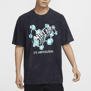 Nike Sportswear字母图案印花纯棉舒适圆领套头短袖T恤FZ5400-010