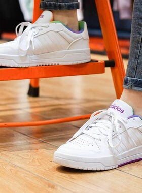 adidas neo Entrap 板鞋 防滑耐磨舒适透气复古运动防水 H01052