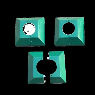 监控立杆法兰罩子路灯杆法兰底座方形圆形路灯杆法兰盖子支持定做