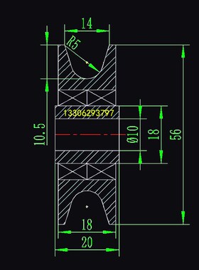 滑轮9vv8导向10v型槽轴承滚动轴承8/40/12-V9校直轮导轮206518v10