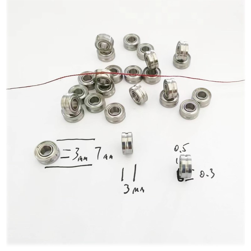 不锈钢轴承外带U型槽V型槽内径3毫米MR63 683 693 603 623 633ZZ